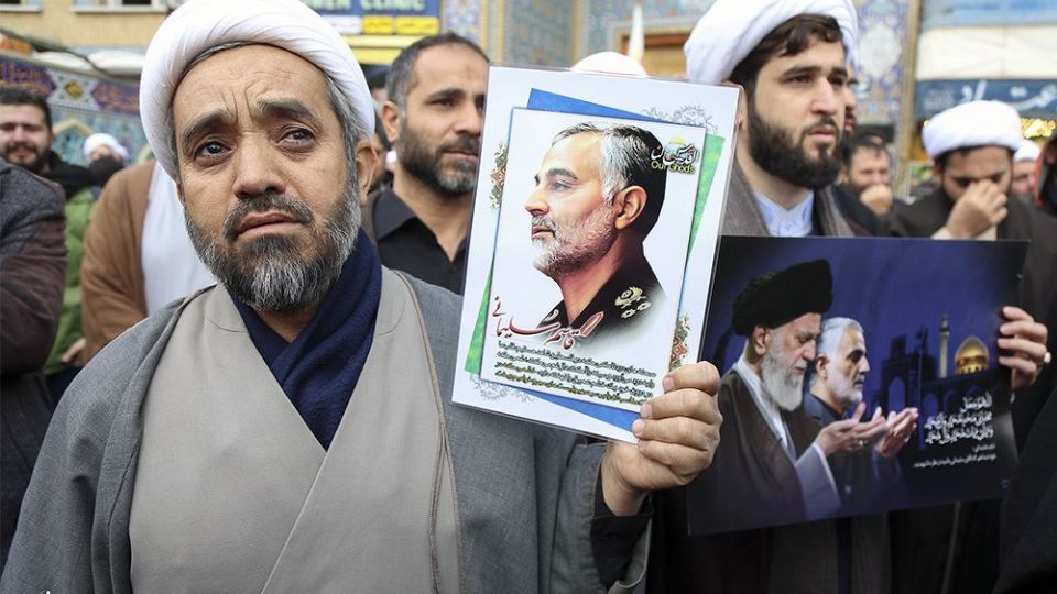  راهپیمایی مردم قم در پی شهادت سردار سلیمانی