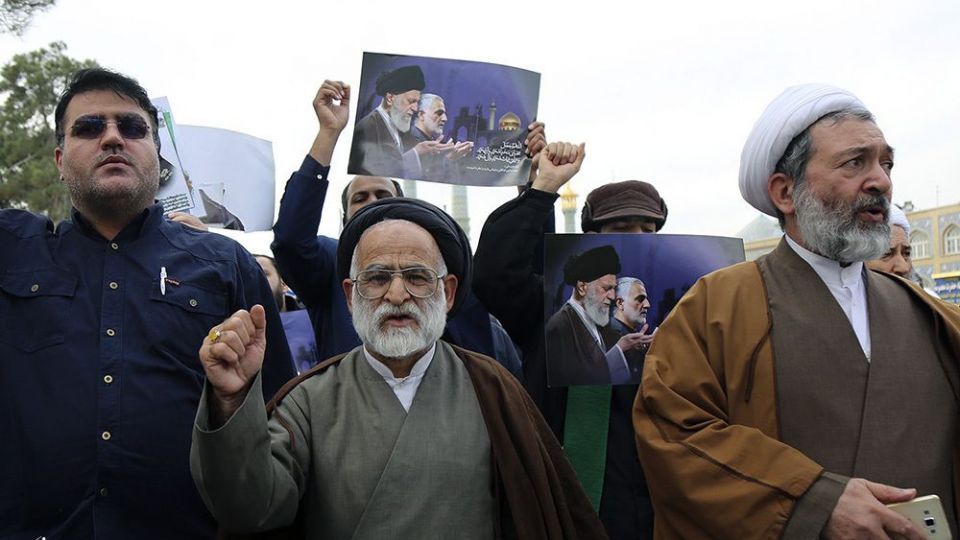  راهپیمایی مردم قم در پی شهادت سردار سلیمانی