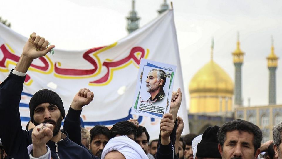  راهپیمایی مردم قم در پی شهادت سردار سلیمانی