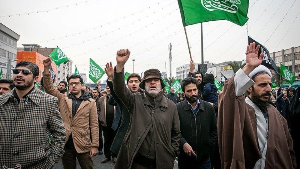  اجتماع عزاداران فاطمی در میدان هفت تیر 