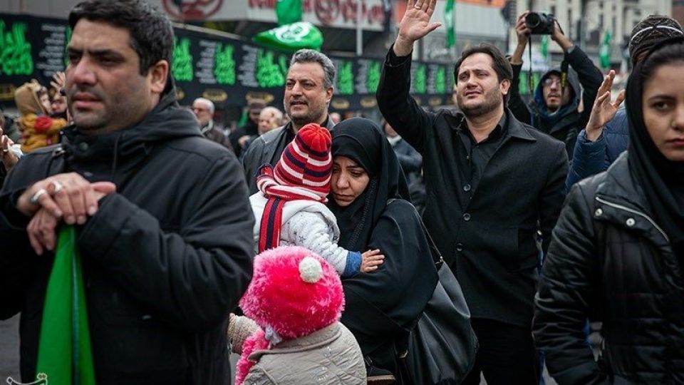  اجتماع عزاداران فاطمی در میدان هفت تیر 