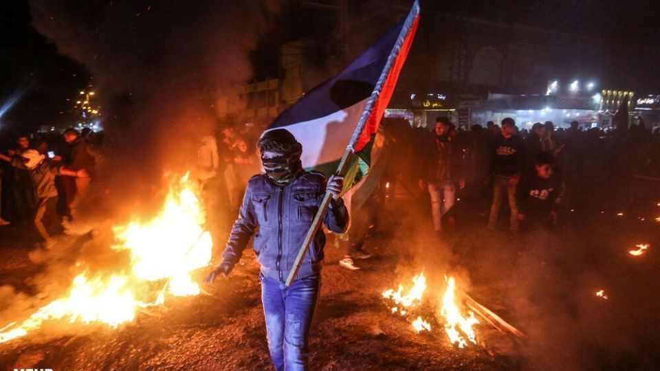  تظاهرات فلسطینیان علیه طرح موسوم به «معامله قرن»