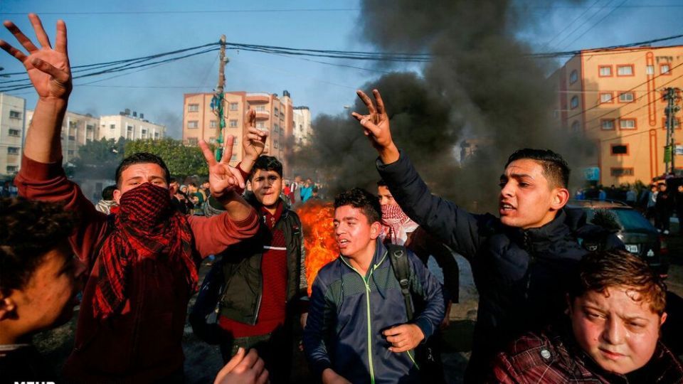  تظاهرات فلسطینیان علیه طرح موسوم به «معامله قرن»