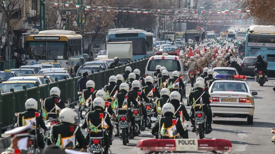 رژه موتور سواران نیرو‌های مسلح