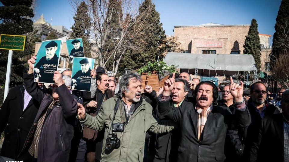 تشییع پیکر مرحوم ولی‌الله شیراندامی