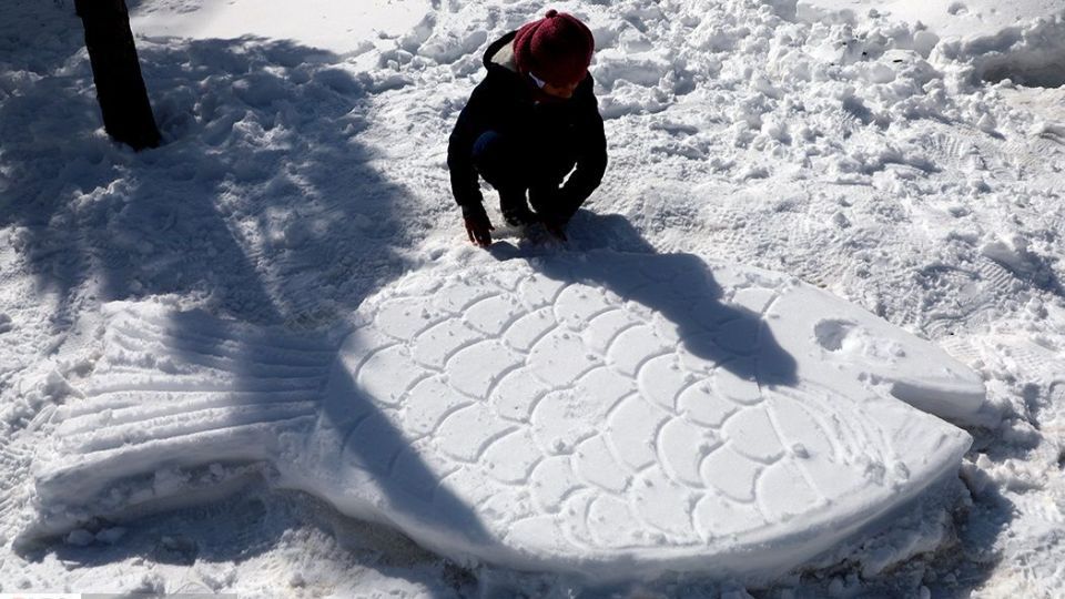 جشنواره تندیس‌های برفی در اردبیل