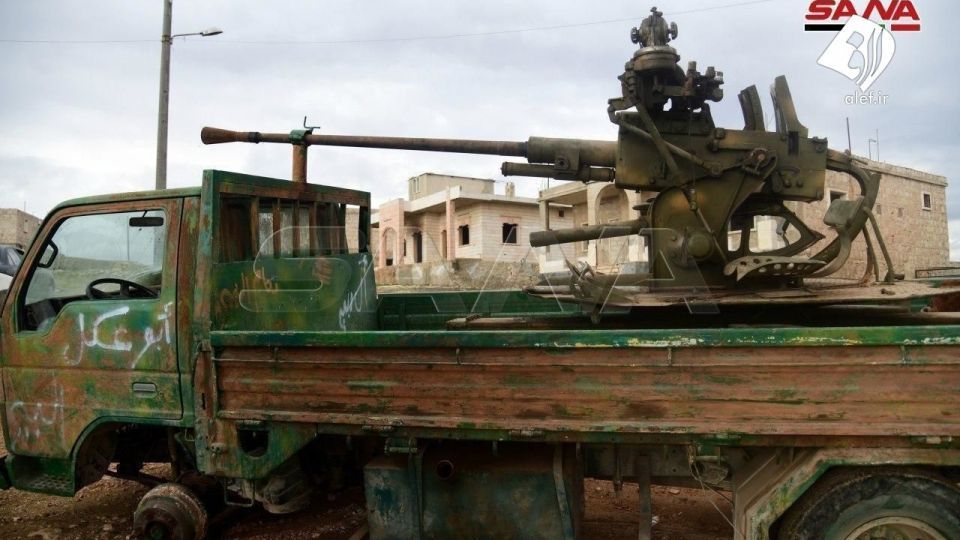 کشف سلاح‌های به جا مانده از تروریست‌های سوریه