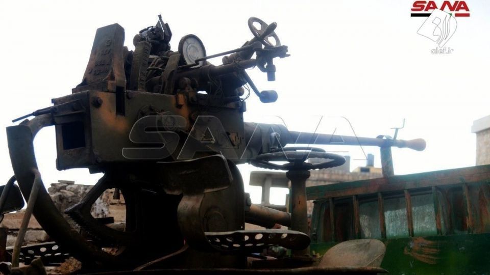 کشف سلاح‌های به جا مانده از تروریست‌های سوریه