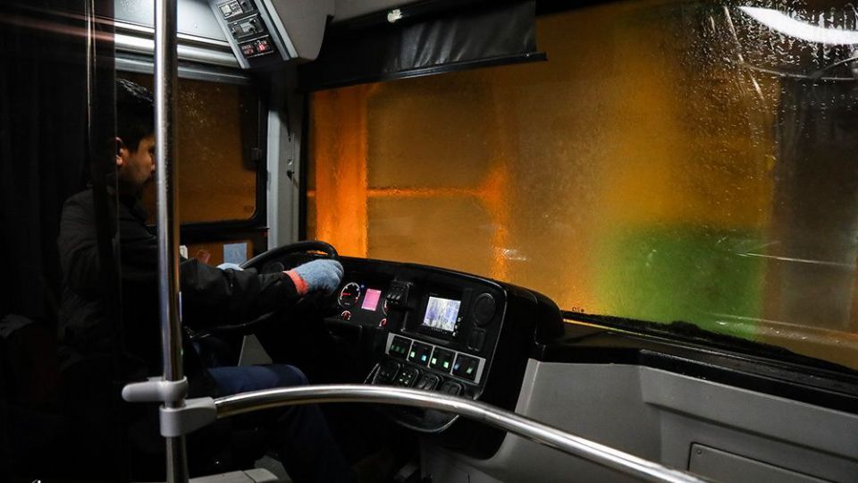 ضدعفونی ناوگان اتوبوسرانی شهر قم