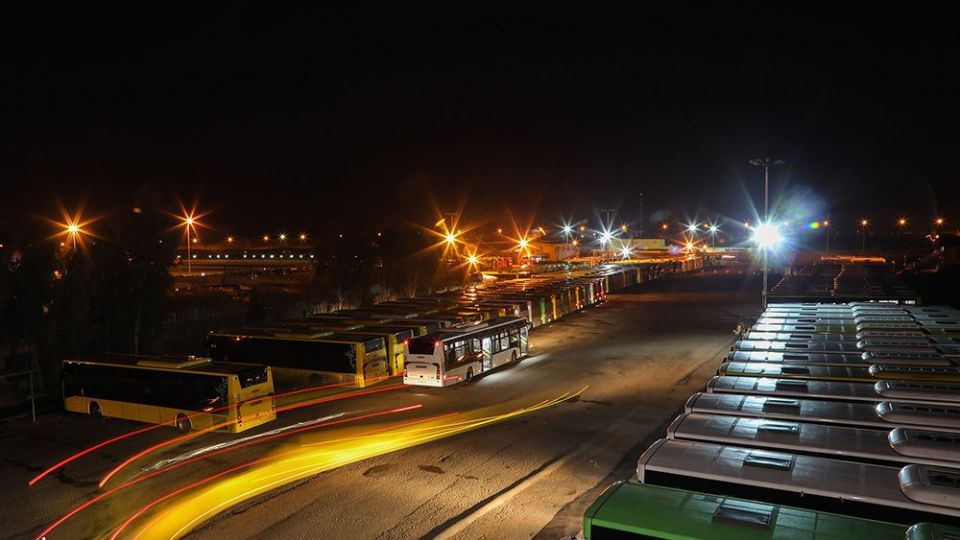 ضدعفونی ناوگان اتوبوسرانی شهر قم