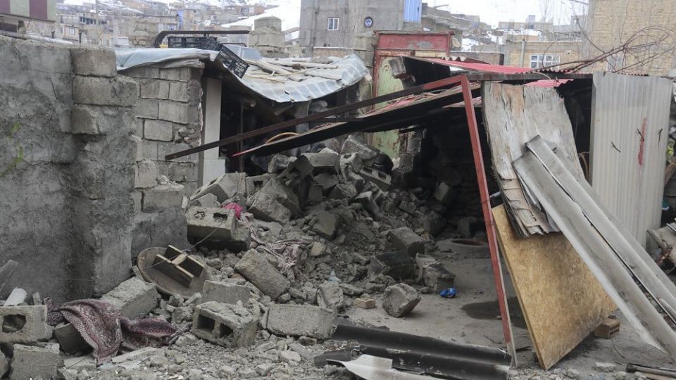 خسارت‌های زلزله در بخش قطور خوی