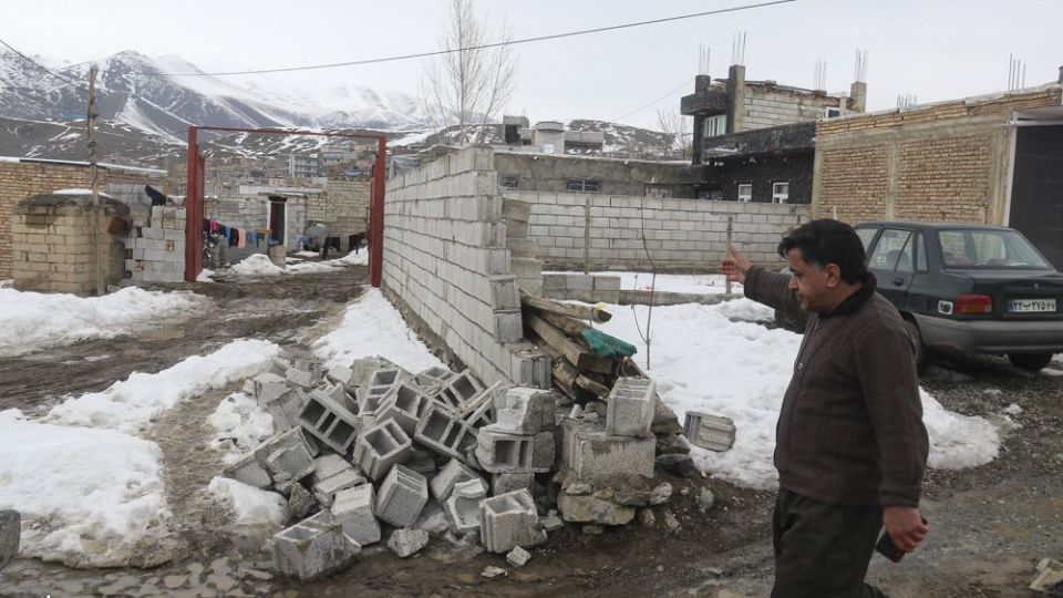 خسارت‌های زلزله در بخش قطور خوی