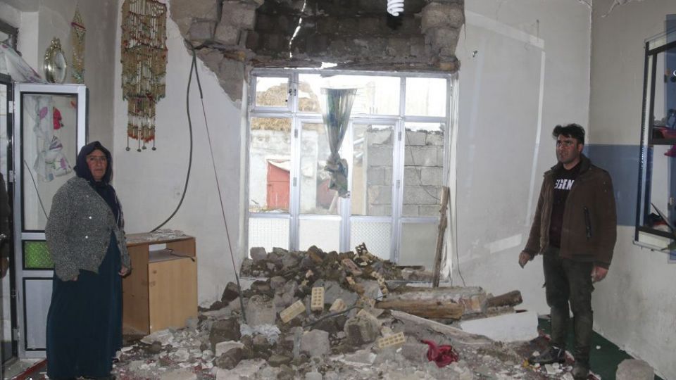 خسارت‌های زلزله در بخش قطور خوی