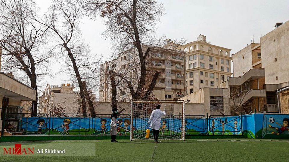 ضدعفونی مدارس در تهران