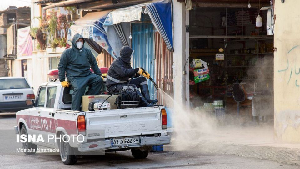 ضدعفونی معابر شهر ساری