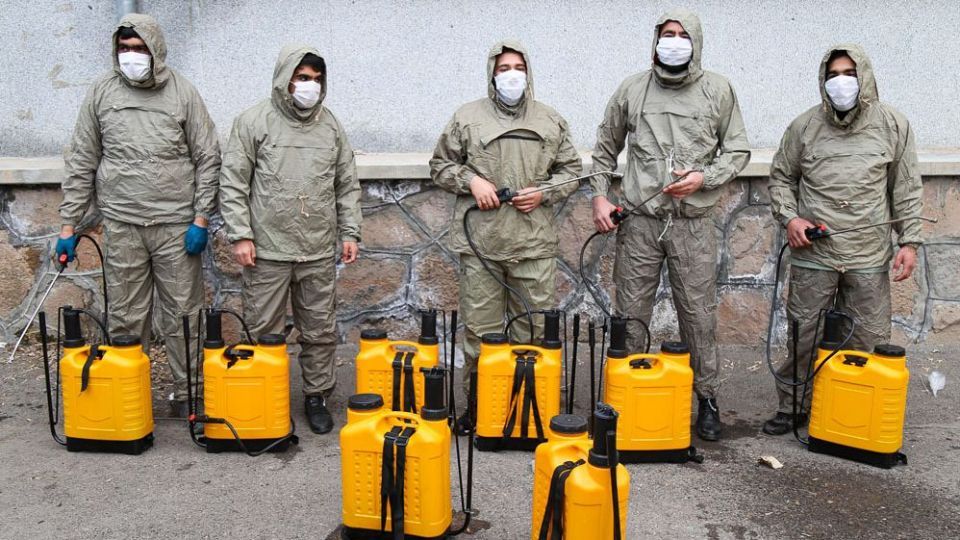 ضدعفونی کردن شهر تبریز