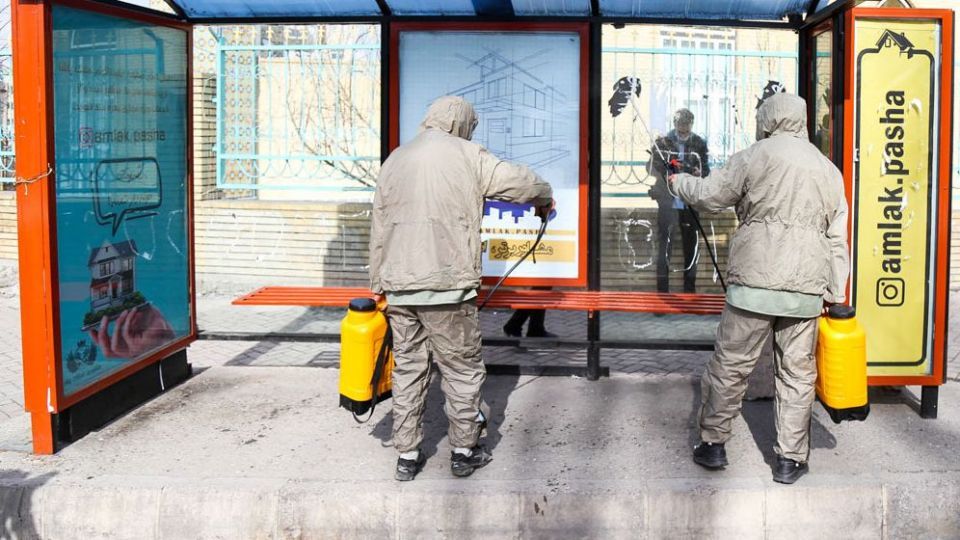 ضدعفونی کردن شهر تبریز