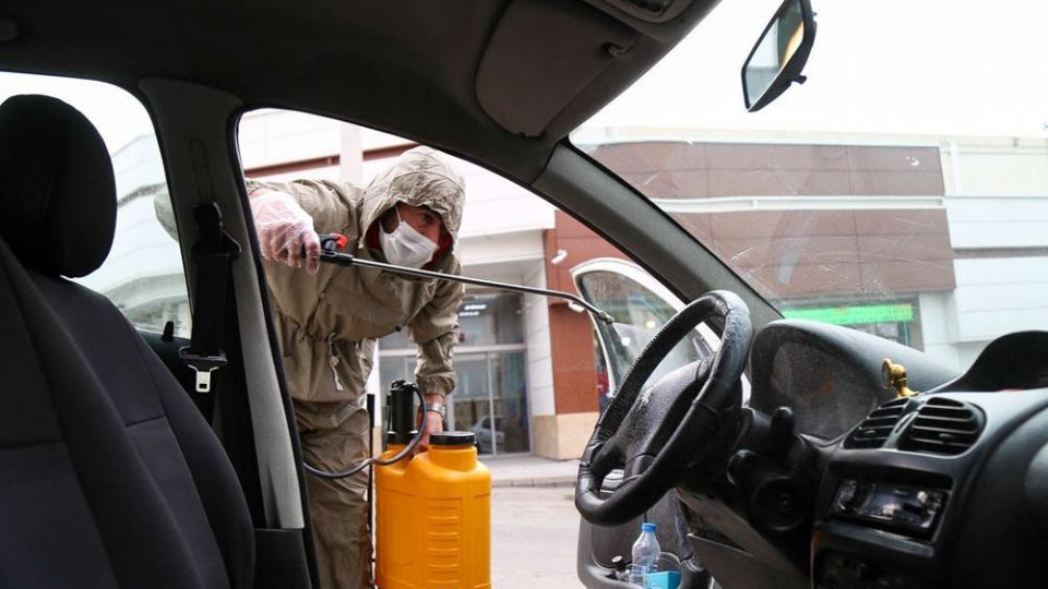 ضدعفونی کردن شهر تبریز