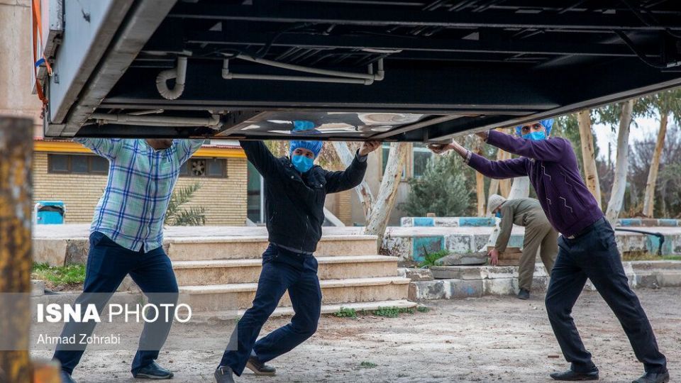 استقرار و راه اندازی بیمارستان صحرایی در قم