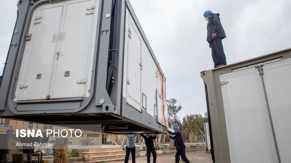 استقرار و راه اندازی بیمارستان صحرایی در قم