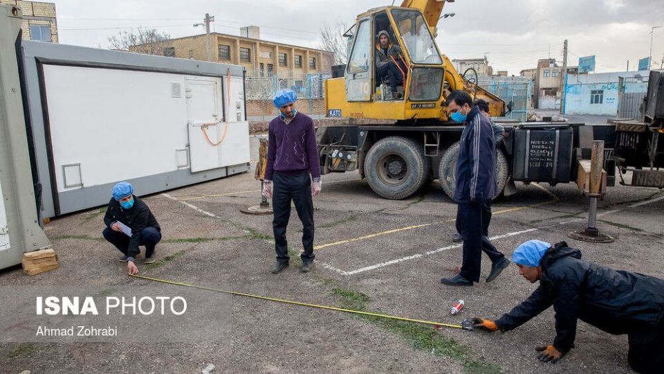 استقرار و راه اندازی بیمارستان صحرایی در قم