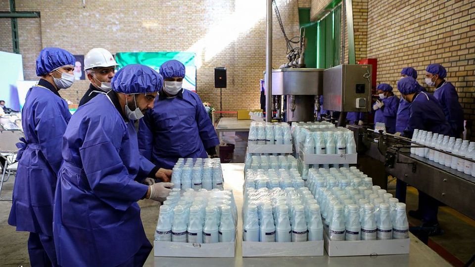 افتتاح خط تولید ماسک و مواد ضد عفونی در پالایشگاه نفت پارس