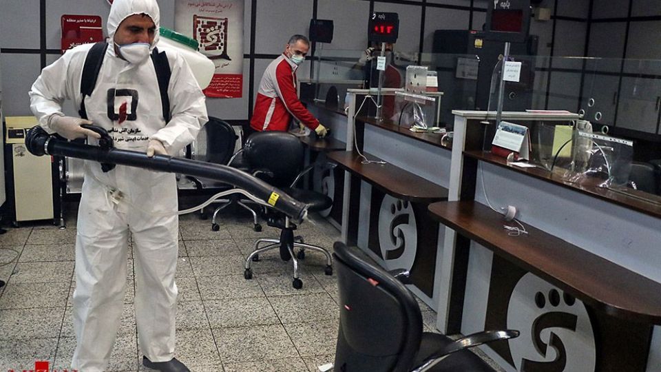  ضدعفونی کردن پایانه جنوب تهران