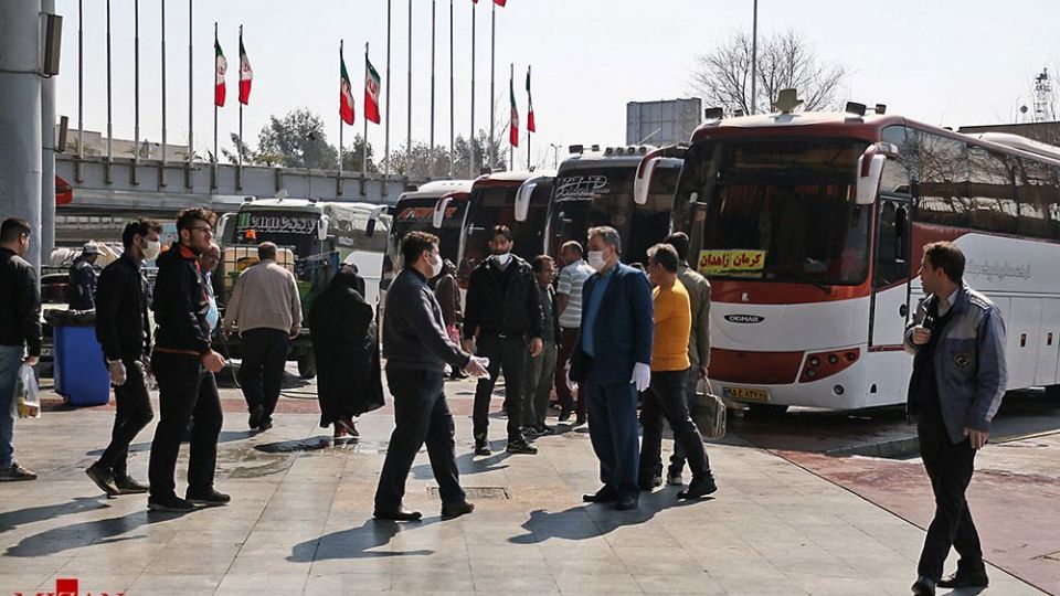  ضدعفونی کردن پایانه جنوب تهران