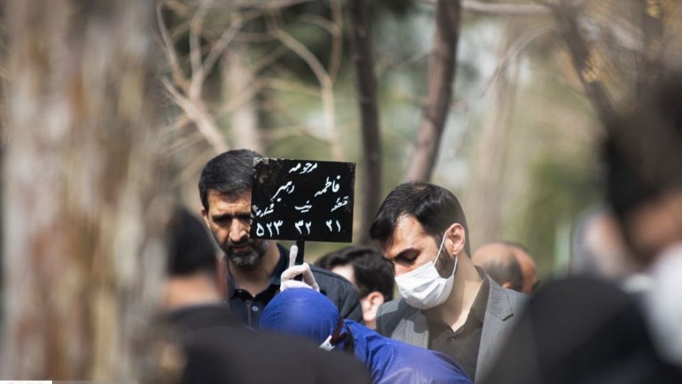 تدفین پیکر فاطمه رهبر