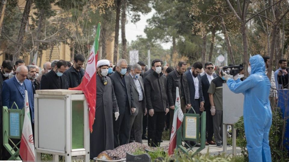 تدفین پیکر فاطمه رهبر