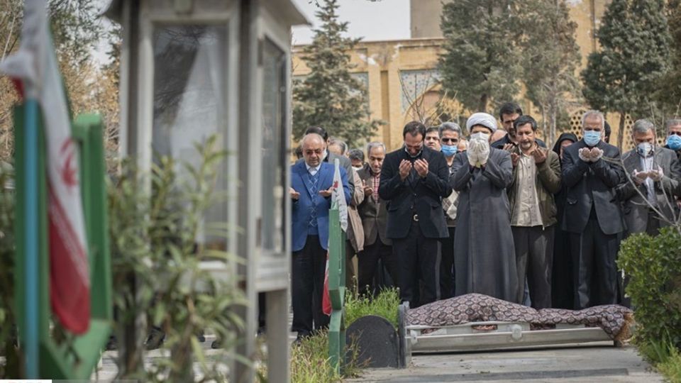 تدفین پیکر فاطمه رهبر