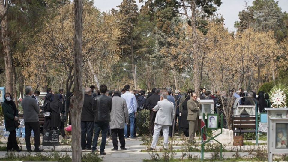 تدفین پیکر فاطمه رهبر
