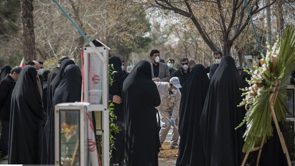 تدفین پیکر فاطمه رهبر