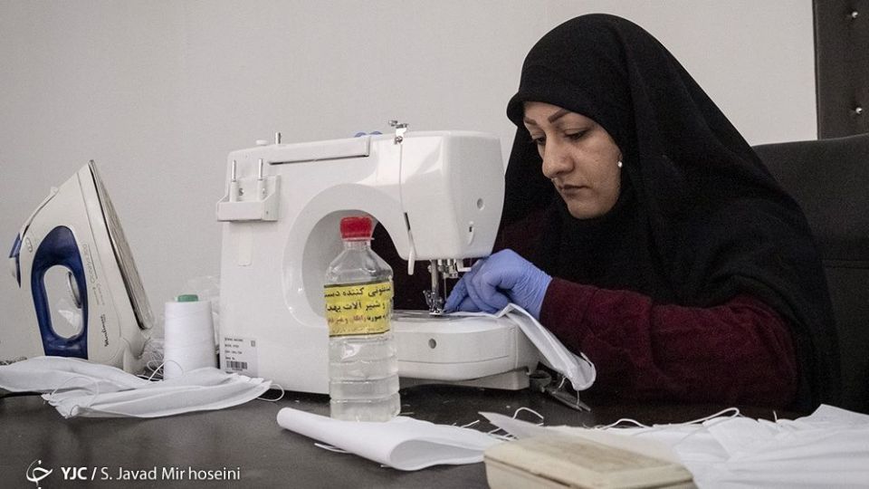 گارگاه تولید ماسک در رشت