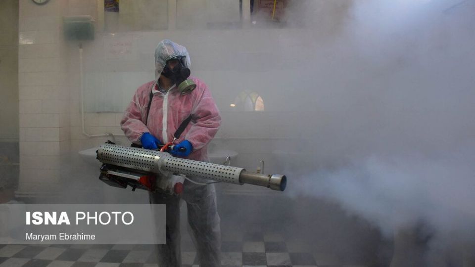 ضدعفونی کردن بازار بزرگ تبریز