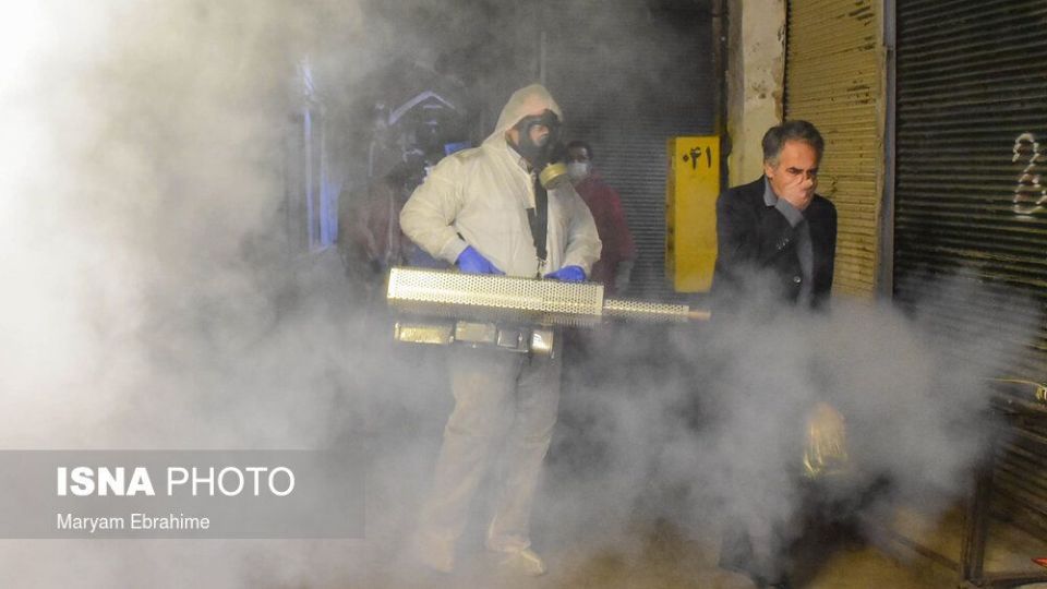 ضدعفونی کردن بازار بزرگ تبریز