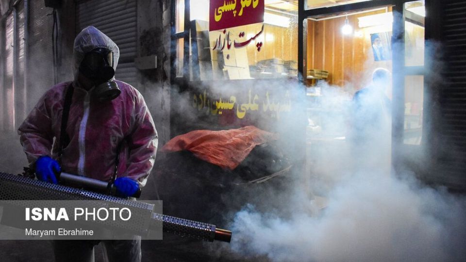 ضدعفونی کردن بازار بزرگ تبریز