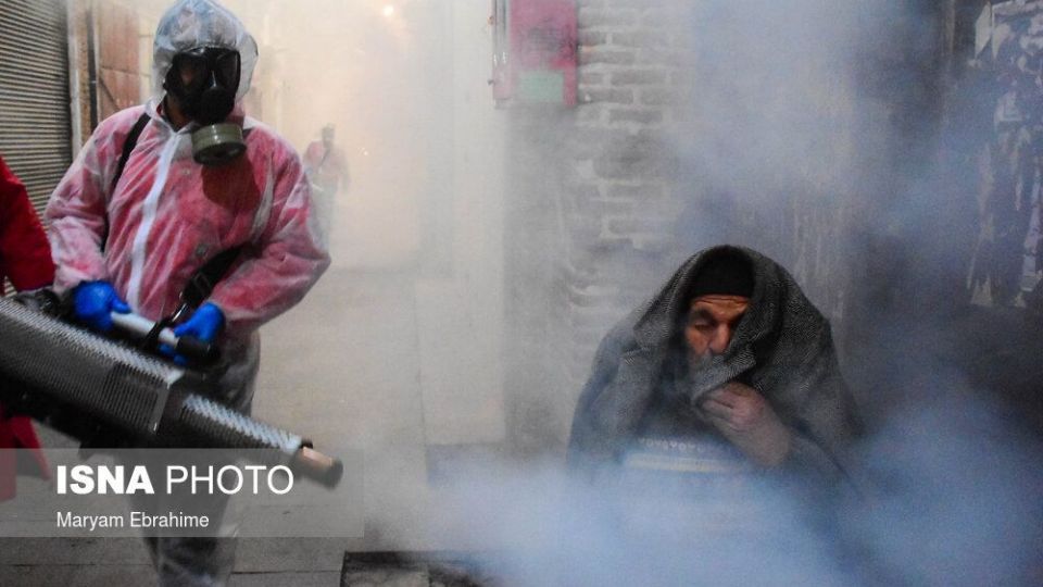 ضدعفونی کردن بازار بزرگ تبریز