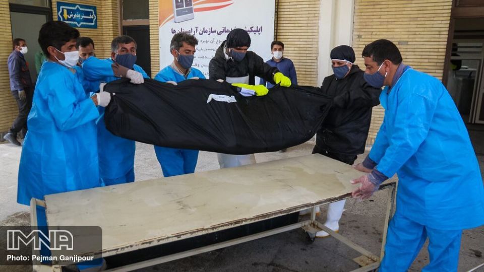 کفن و دفن متوفیان به دنبال شیوع کرونا