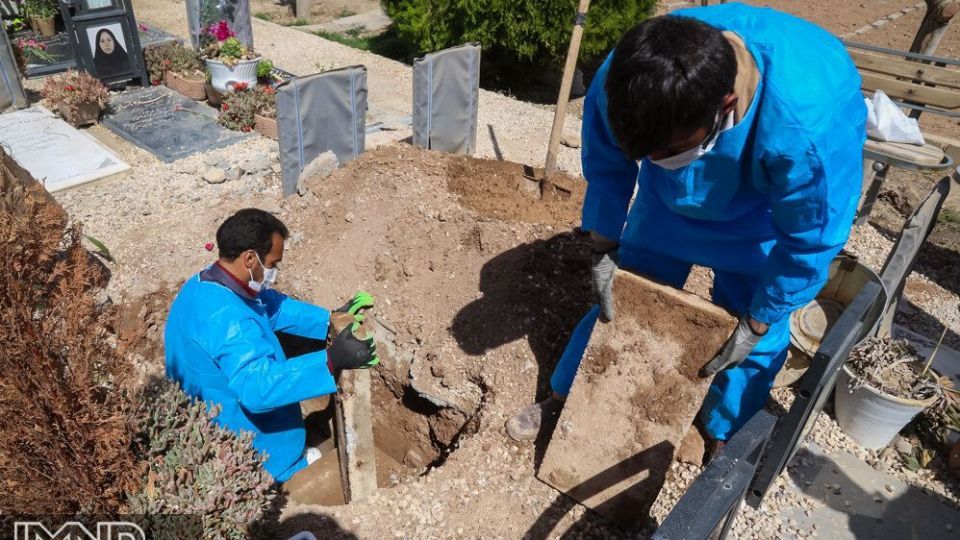 کفن و دفن متوفیان به دنبال شیوع کرونا