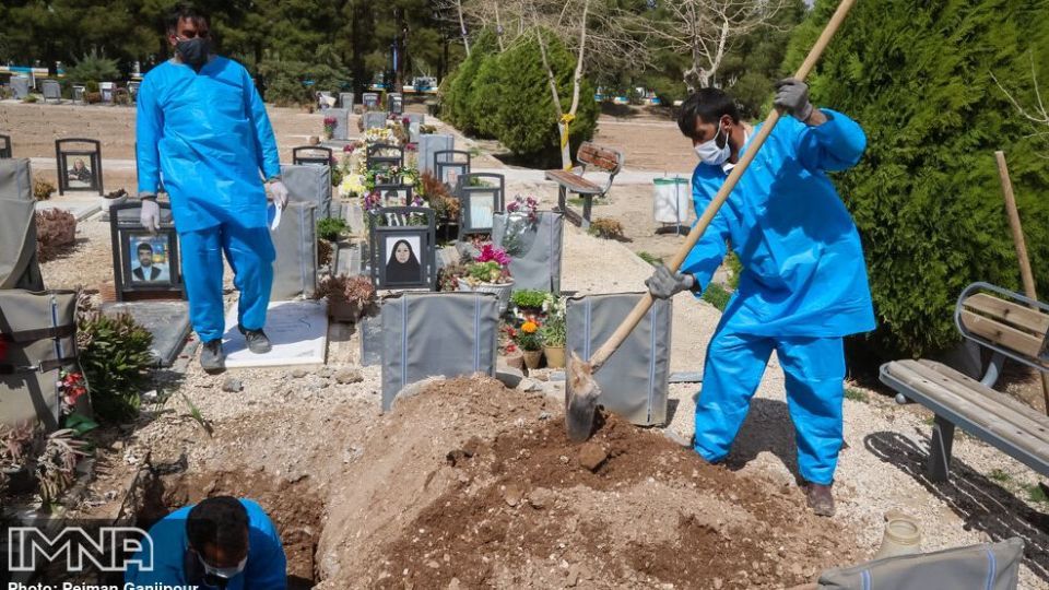 کفن و دفن متوفیان به دنبال شیوع کرونا