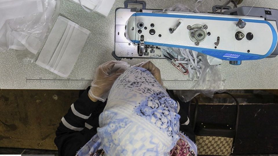 تولید ماسک بهداشتی در«کانون فرهنگی مالک اشتر»