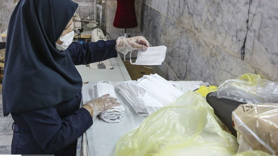 تولید ماسک بهداشتی در«کانون فرهنگی مالک اشتر»