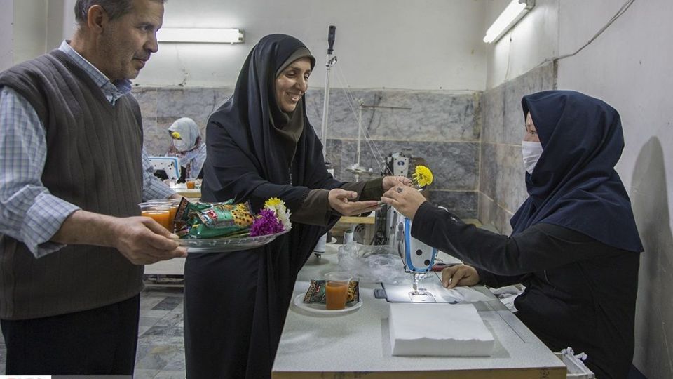 تولید ماسک بهداشتی در«کانون فرهنگی مالک اشتر»