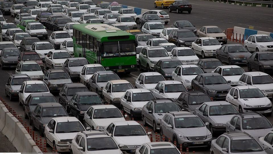 ترافیک سنگین در خروجی تهران