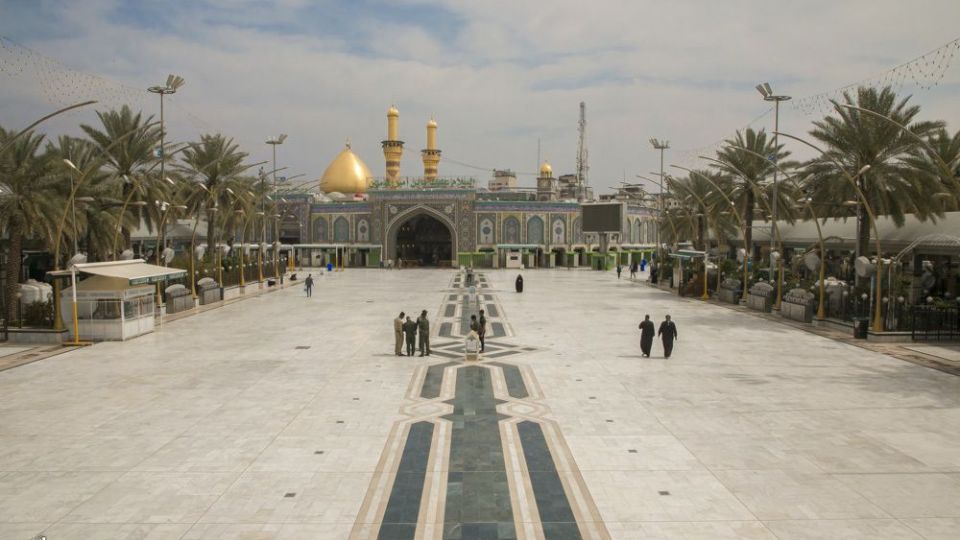 عملیات ضدعفونی در کربلای معلی