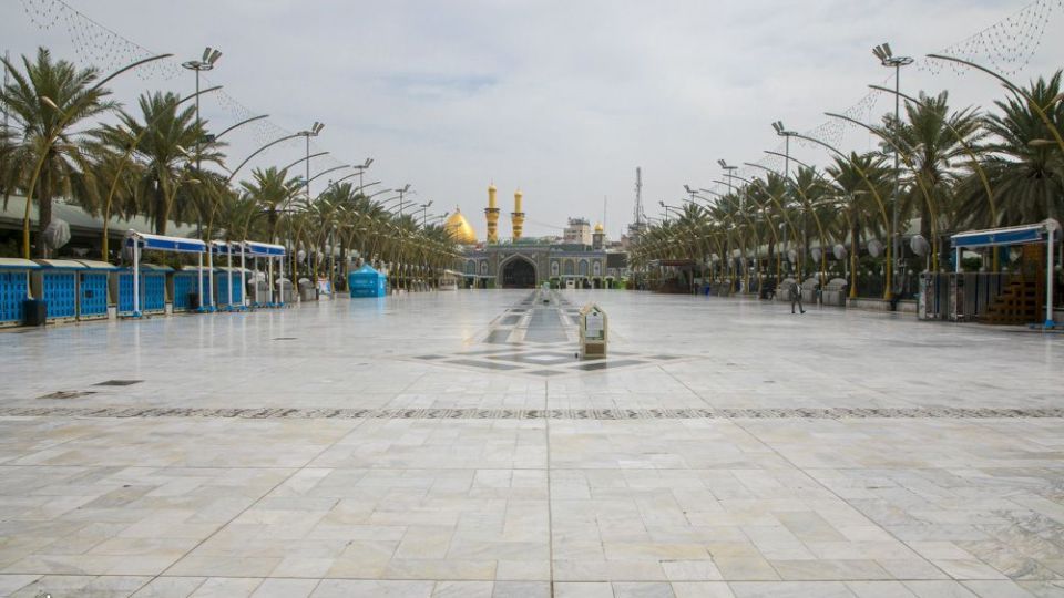 عملیات ضدعفونی در کربلای معلی