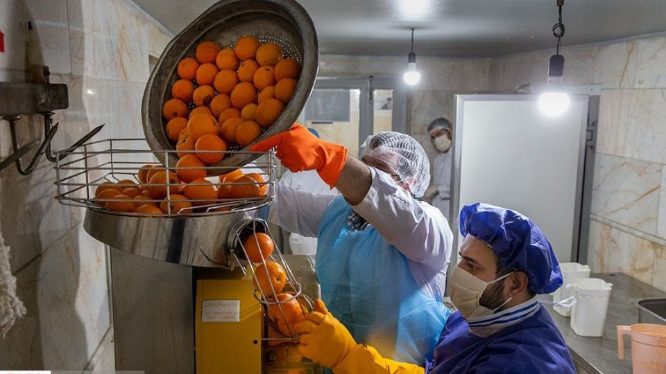 آب میوه گیری جهادی هیئت عبداللّه بن الحسن