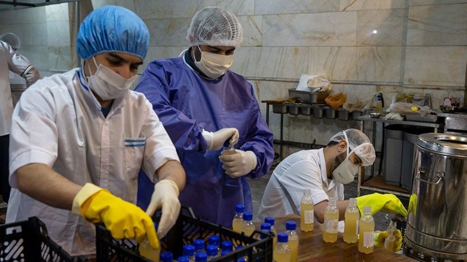 آب میوه گیری جهادی هیئت عبداللّه بن الحسن