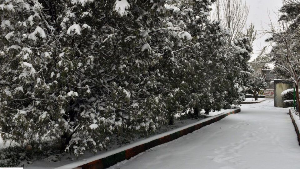 بارش اولین برف بهاری در قوچان